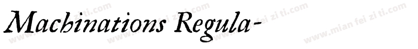 Machinations Regula字体转换